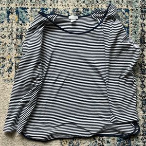 LAKE Pajamas Navy Striped Top